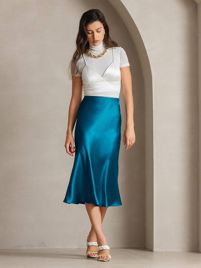 Reyanna™ | Elegant Basik Kjol i Ren Silke