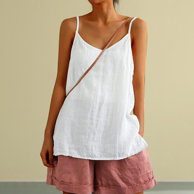 Reyanna™ | Solid Color Casual Sleeveless Tank Top