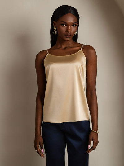 Reyanna™ | Silkes Avslappnad Spaghettiband Camisole-linne