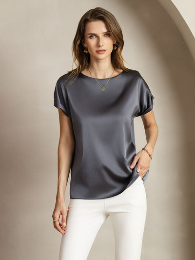Reyanna™ |Silkesklassisk Avslappnad T-shirt med Kort Ärme