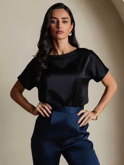 Reyanna™ |Silkesklassisk Avslappnad T-shirt med Kort Ärme