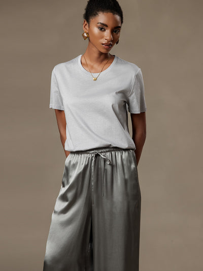 Reyanna™ | Silke Stickad Rundhals T-shirt