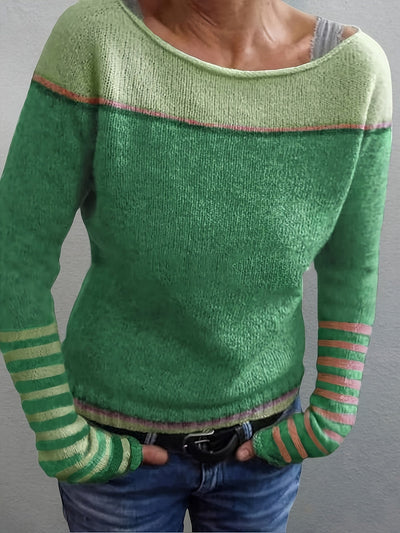Reyanna |Elly | Elegant cashmere randig tröja