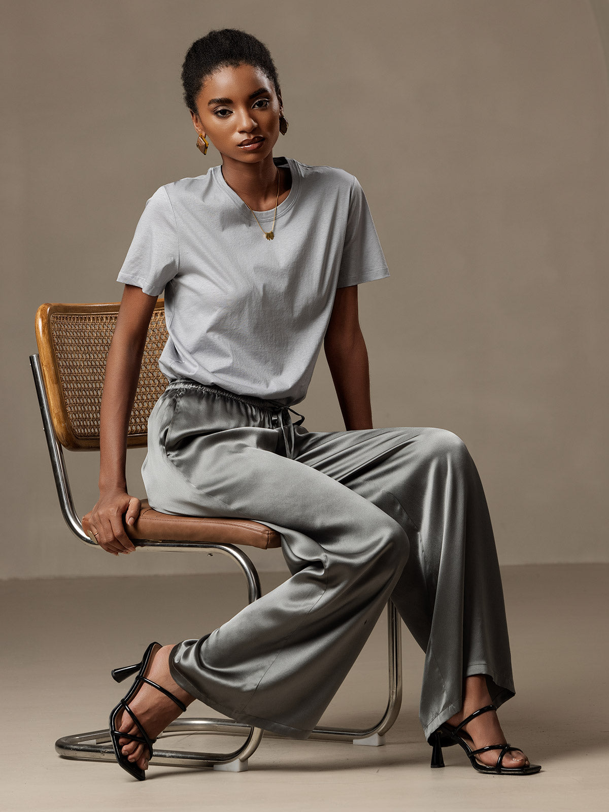 Reyanna™ | Silke Stickad Rundhals T-shirt