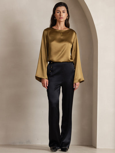Reyanna™ | Silke Långärmad Blus