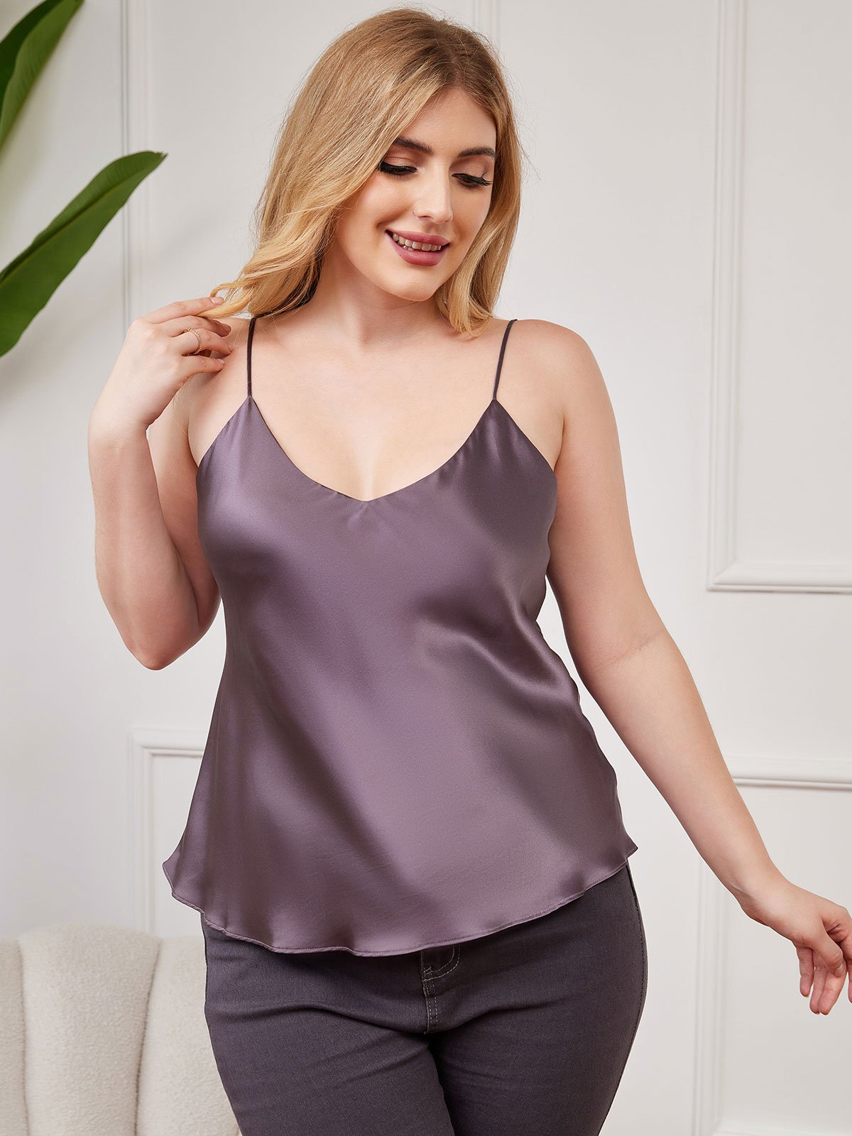 Reyanna™ | Ren Silke Spaghetti Band Plus Size Camisole