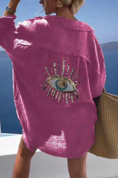 Reyanna™ | Casual Sequin Beaded Shirt