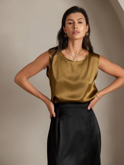Reyanna™ | Silke Rund Hals Linne