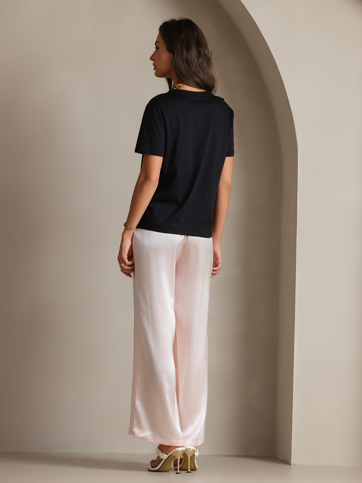 Reyanna™ | Silkestrikad Rundhals T-shirt
