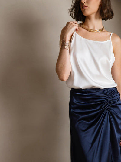 Reyanna™ | Silkes Avslappnad Spaghettiband Camisole-linne