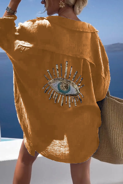 Reyanna™ | Casual Sequin Beaded Shirt