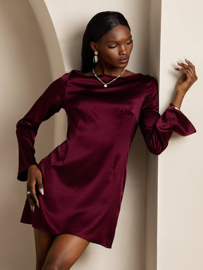 Reyanna™ | Silke Elegant Långärmad Klänning