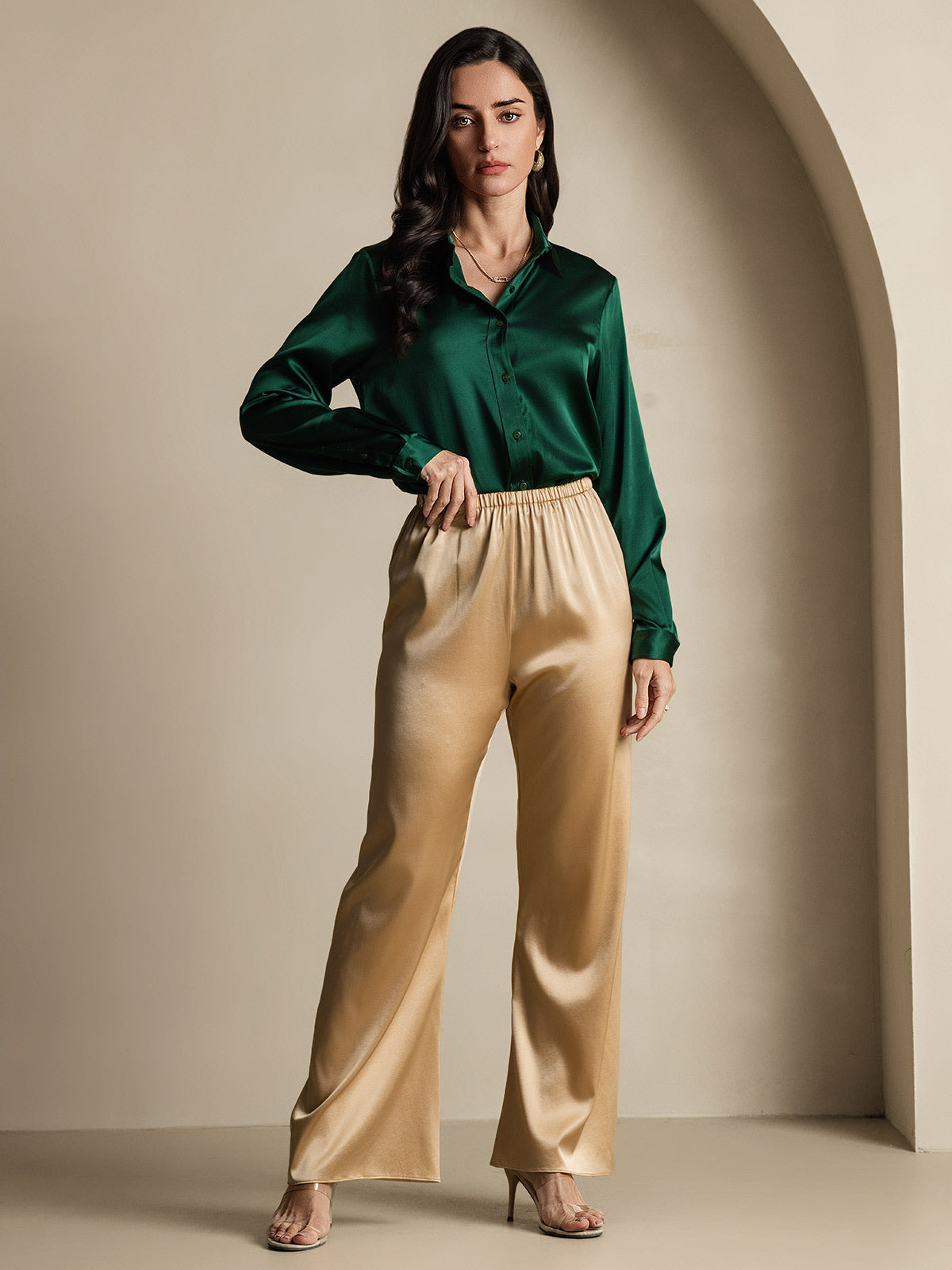 Reyanna™ | Siden Mode Bas-Skjorta