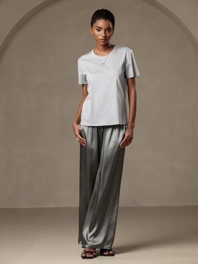 Reyanna™ | Silkestrikad Rundhals T-shirt