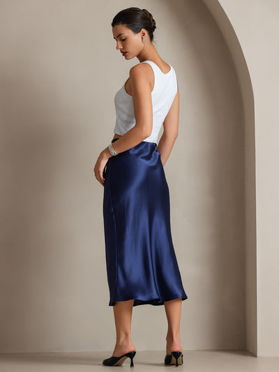 Reyanna™ | Elegant Basik Kjol i Ren Silke