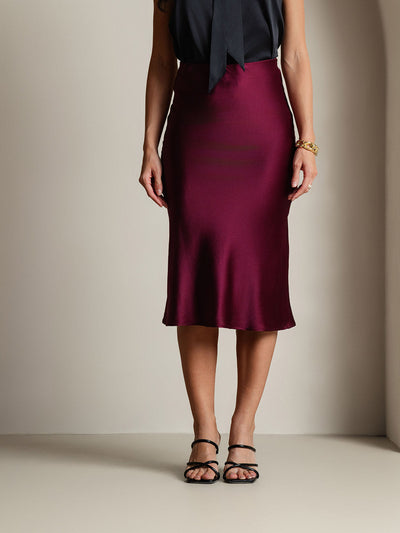 Reyanna™ | Elegant Basik Kjol i Ren Silke