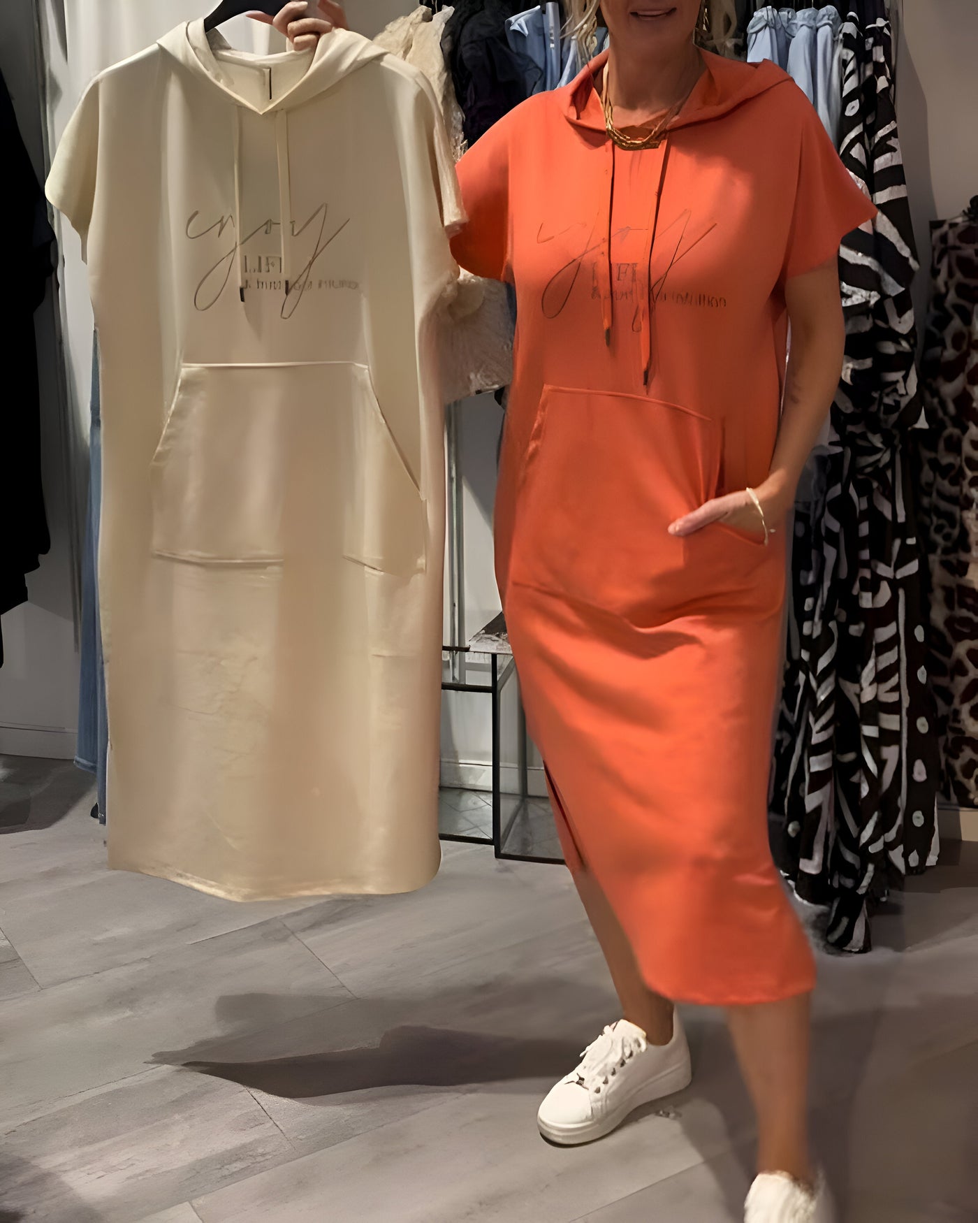 Reyanna |Sana | Ledig Hoodieklänning