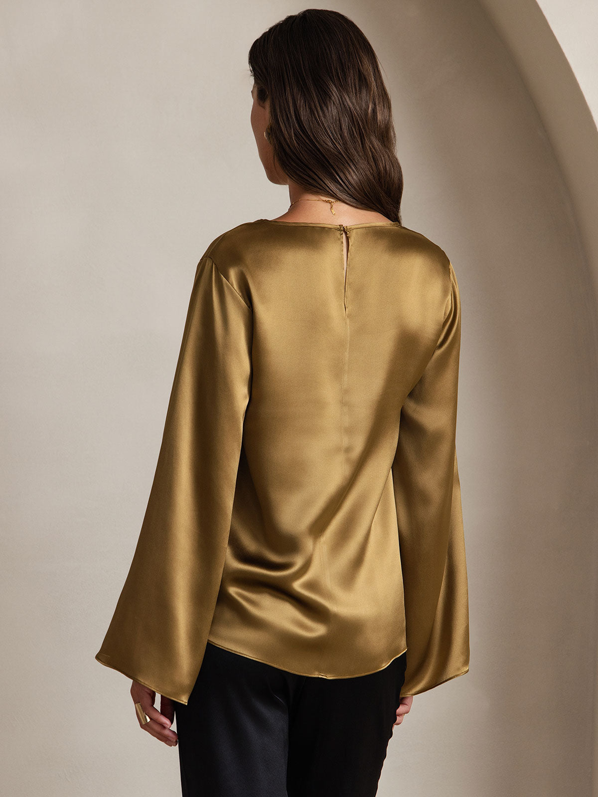 Reyanna™ | Silke Långärmad Blus