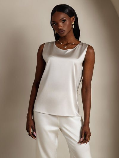 Reyanna™ | Silke Rund Hals Linne