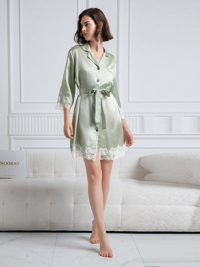 Reyanna™ | Rent Silke Elegant skjortklänning med krage