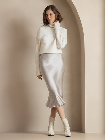 Reyanna™ | Elegant Basik Kjol i Ren Silke
