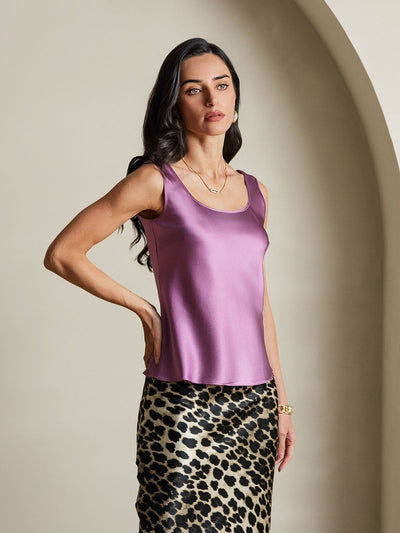 Reyanna™ | Silke U-ringad Axelbands Camiseta Top