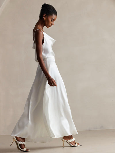 Reyanna™ | Silke Vattenfallsringning Spagettiband Camisole Topp