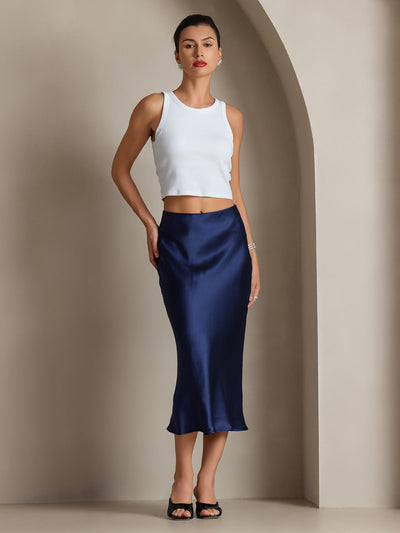 Reyanna™ | Elegant Basik Kjol i Ren Silke