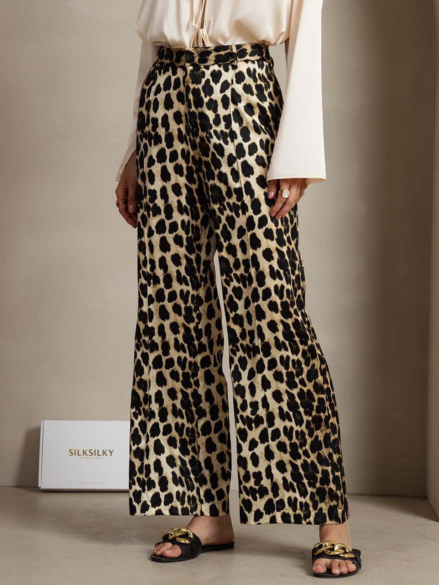 Reyanna™ | Silke Dambyxor Raka Och Med Sidofickor Design