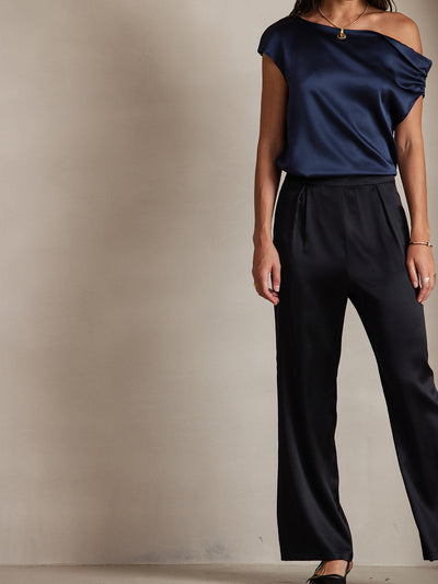 Reyanna™ | Silke Chic En-Skulder Blus