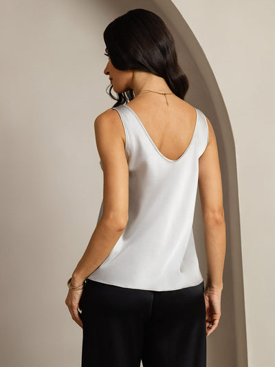 Reyanna™ | Silke V-ringning Tirantes Camiseta Top