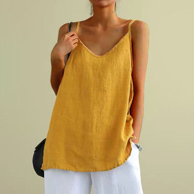Reyanna™ | Solid Color Casual Sleeveless Tank Top