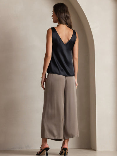 Reyanna™ | Silke V-ringning Tirantes Camiseta Top