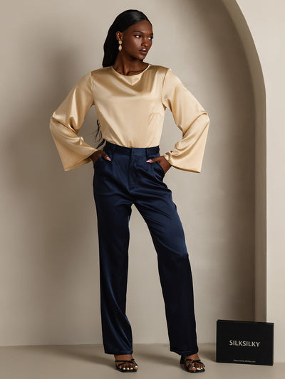 Reyanna™ | Silke Långärmad Blus
