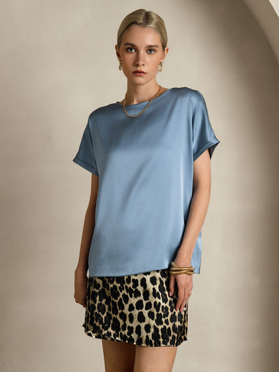 Reyanna™ |Silkesklassisk Avslappnad T-shirt med Kort Ärme