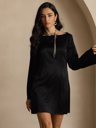 Reyanna™ | Silke Elegant Långärmad Klänning