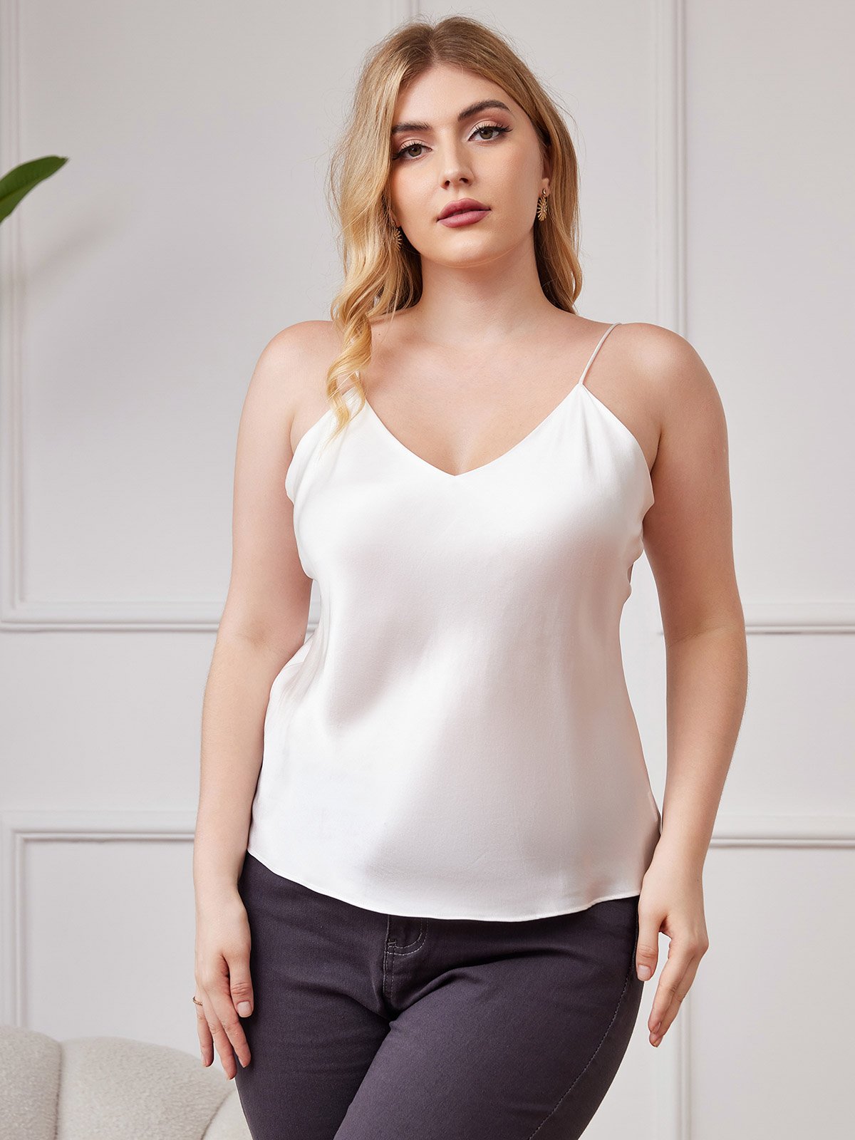 Reyanna™ | Ren Silke Spaghetti Band Plus Size Camisole