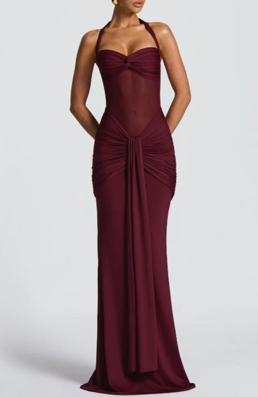 Reyanna™ | Strapless Lace-up Maxi Dress