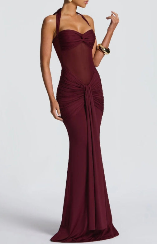 Reyanna™ | Strapless Lace-up Maxi Dress