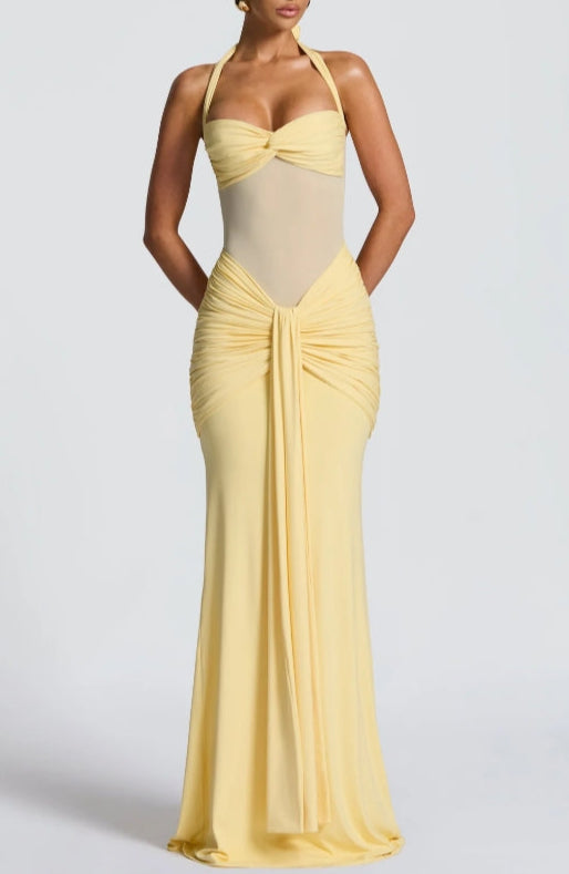 Reyanna™ | Strapless Lace-up Maxi Dress
