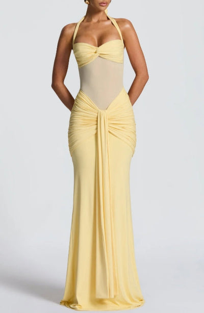 Reyanna™ | Strapless Lace-up Maxi Dress