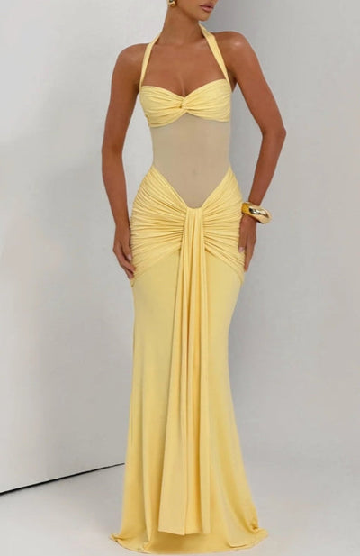 Reyanna™ | Strapless Lace-up Maxi Dress
