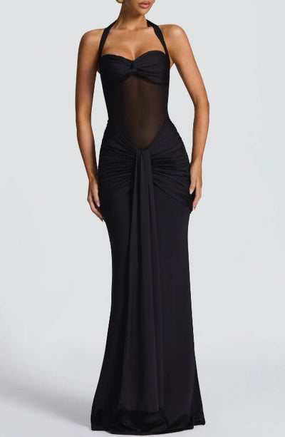 Reyanna™ | Strapless Lace-up Maxi Dress