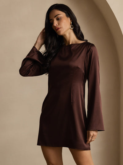 Reyanna™ | Silke Elegant Långärmad Klänning