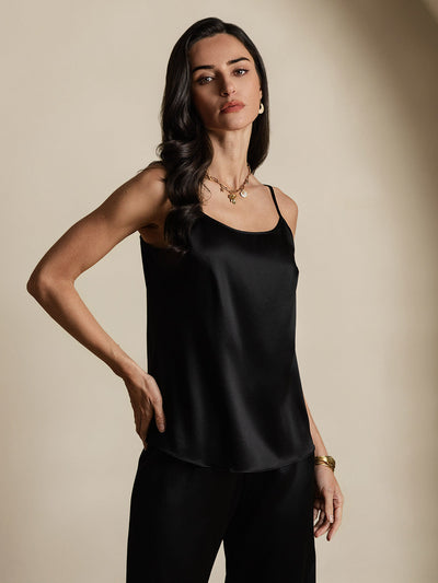 Reyanna™ | Silkes Avslappnad Spaghettiband Camisole-linne