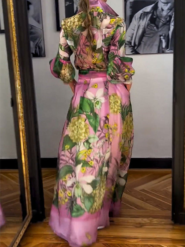 Reyanna™ | Fashionable and elegant printed long-sleeved shirt