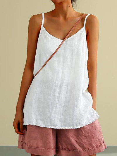 Reyanna™ | Solid Color Casual Sleeveless Tank Top