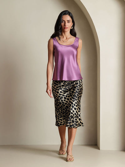 Reyanna™ | Silke U-ringad Axelbands Camiseta Top