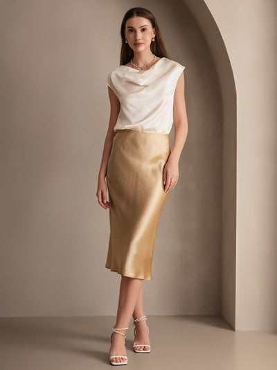 Reyanna™ | Elegant Basik Kjol i Ren Silke