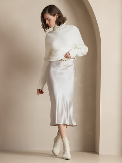 Reyanna™ | Elegant Basik Kjol i Ren Silke